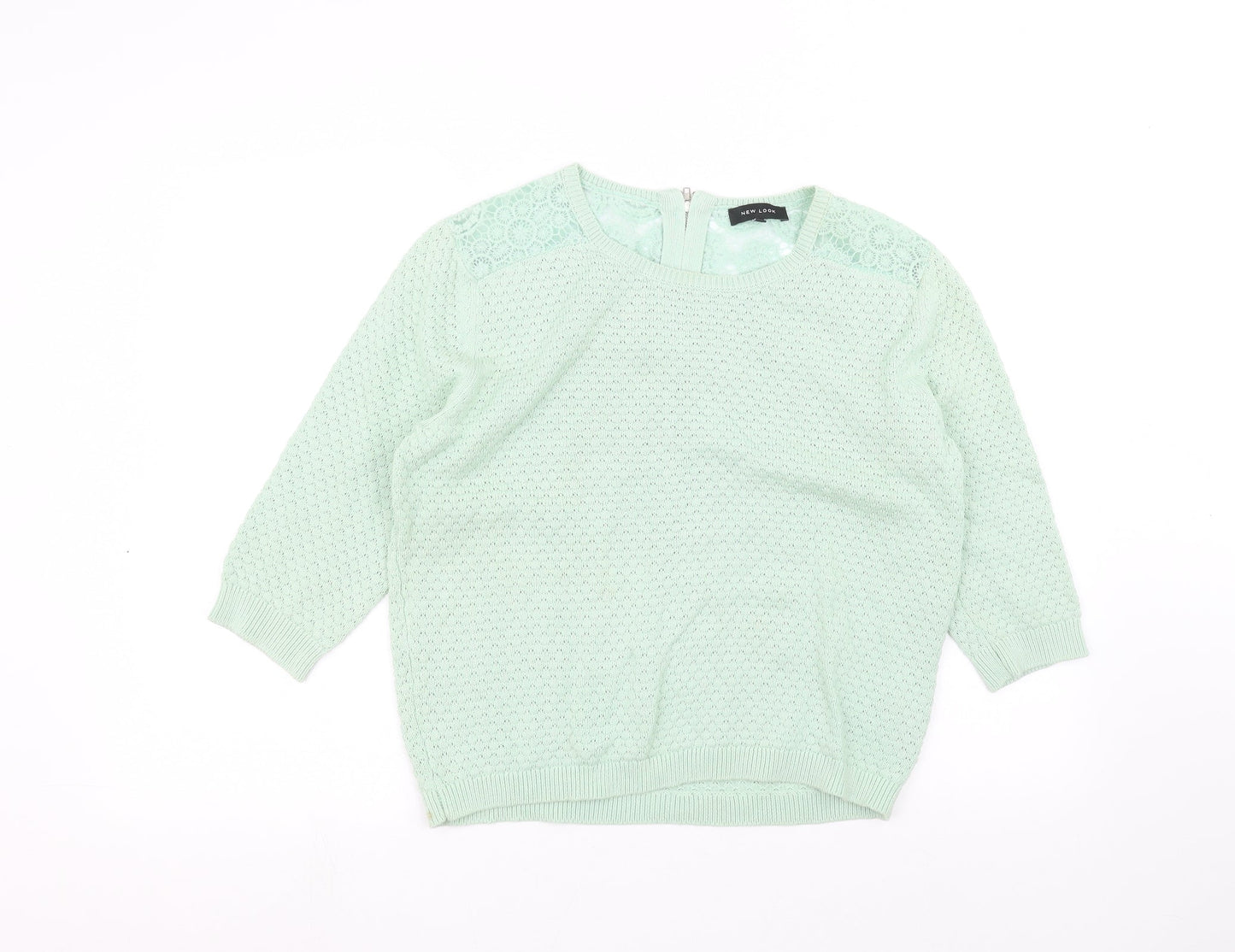 Womens UK Size 14 New Look Green Pullover Jumper
