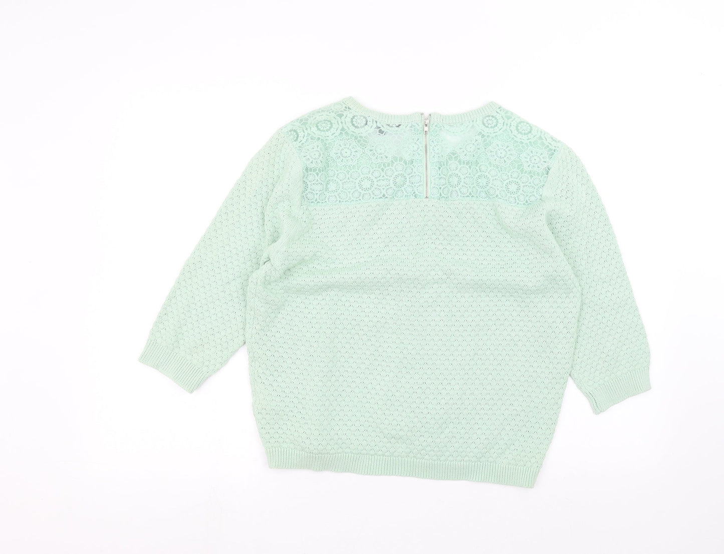 Womens UK Size 14 New Look Green Pullover Jumper