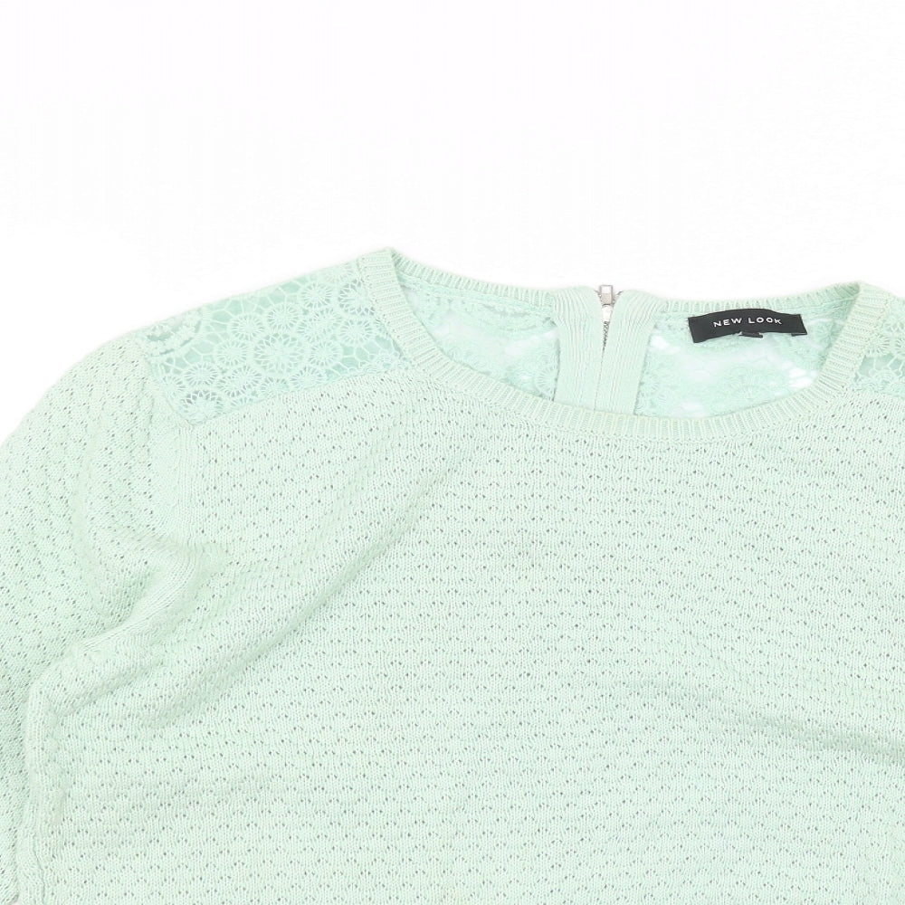 Womens UK Size 14 New Look Green Pullover Jumper