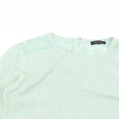 Womens UK Size 14 New Look Green Pullover Jumper
