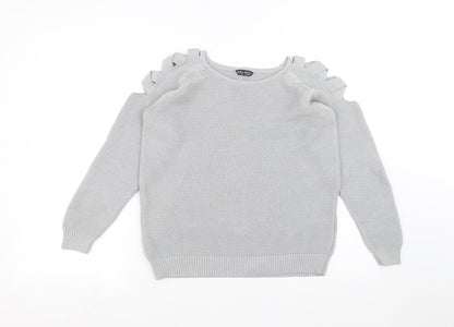 Womens UK Size 12 Select Grey Pullover Jumper