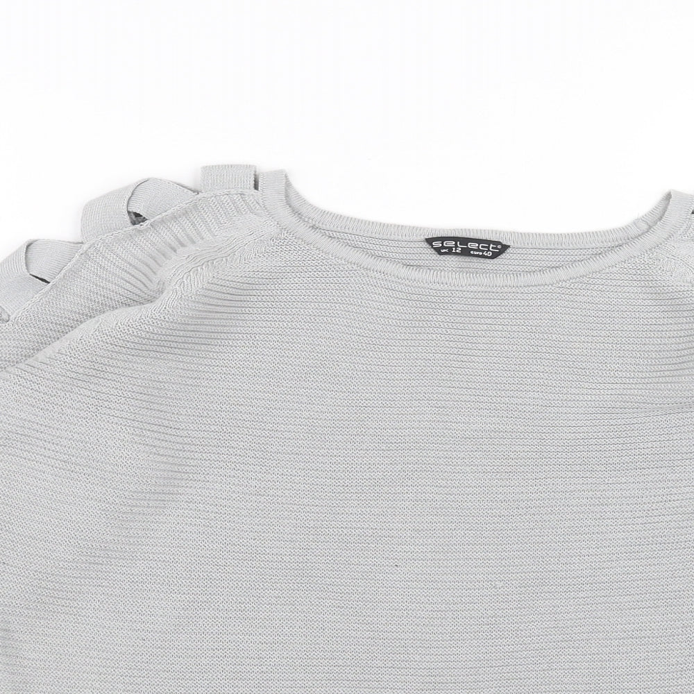 Womens UK Size 12 Select Grey Pullover Jumper