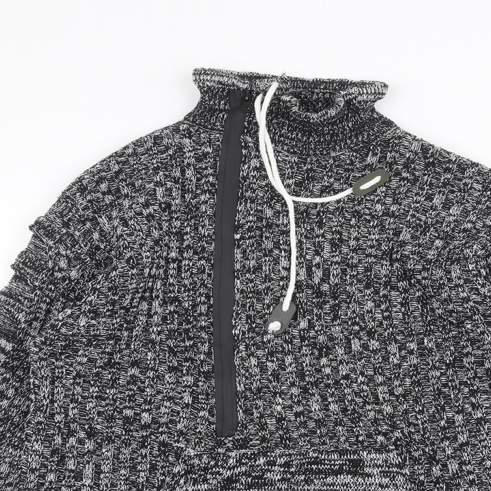 Womens UK Size M Preworn Black Pullover Jumper