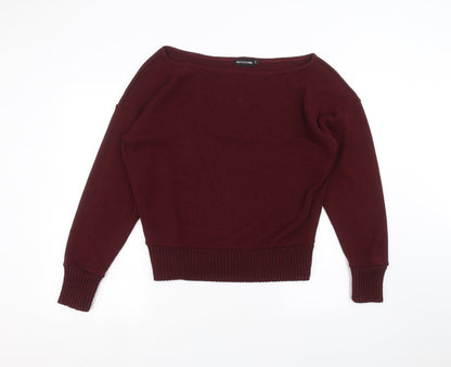 Womens UK Size M PRETTYLITTLETHING Red Pullover Jumper