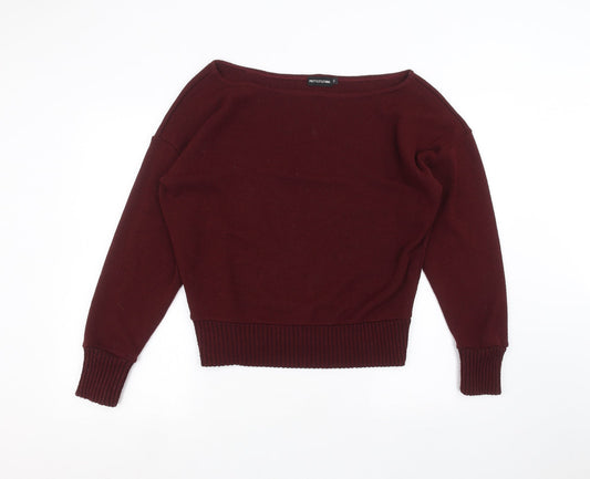 Womens UK Size M PRETTYLITTLETHING Red Pullover Jumper