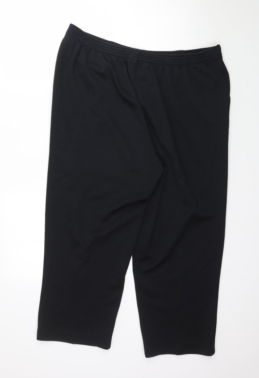 Womens UK Size 18 BM Regular Fit  Black Trousers