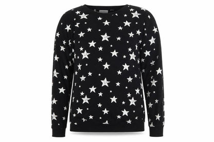 NEXT Girls Black Solid  Top Pyjama Top Size 14 Years  - Star Star