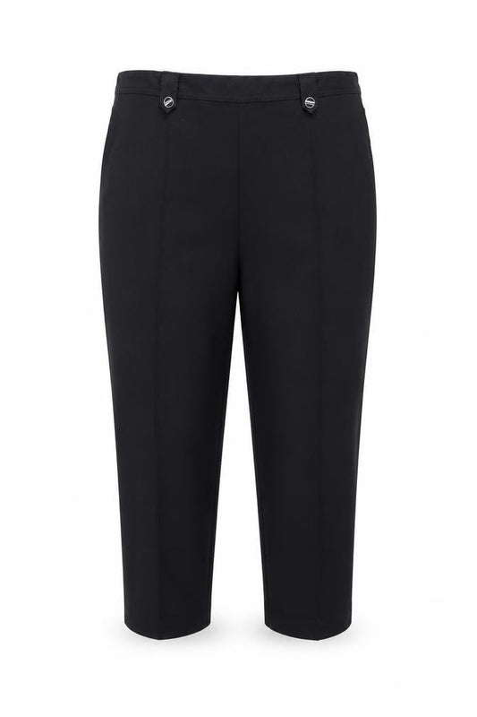 Womens UK Size 18 BM Regular Fit Capri Blue Trousers