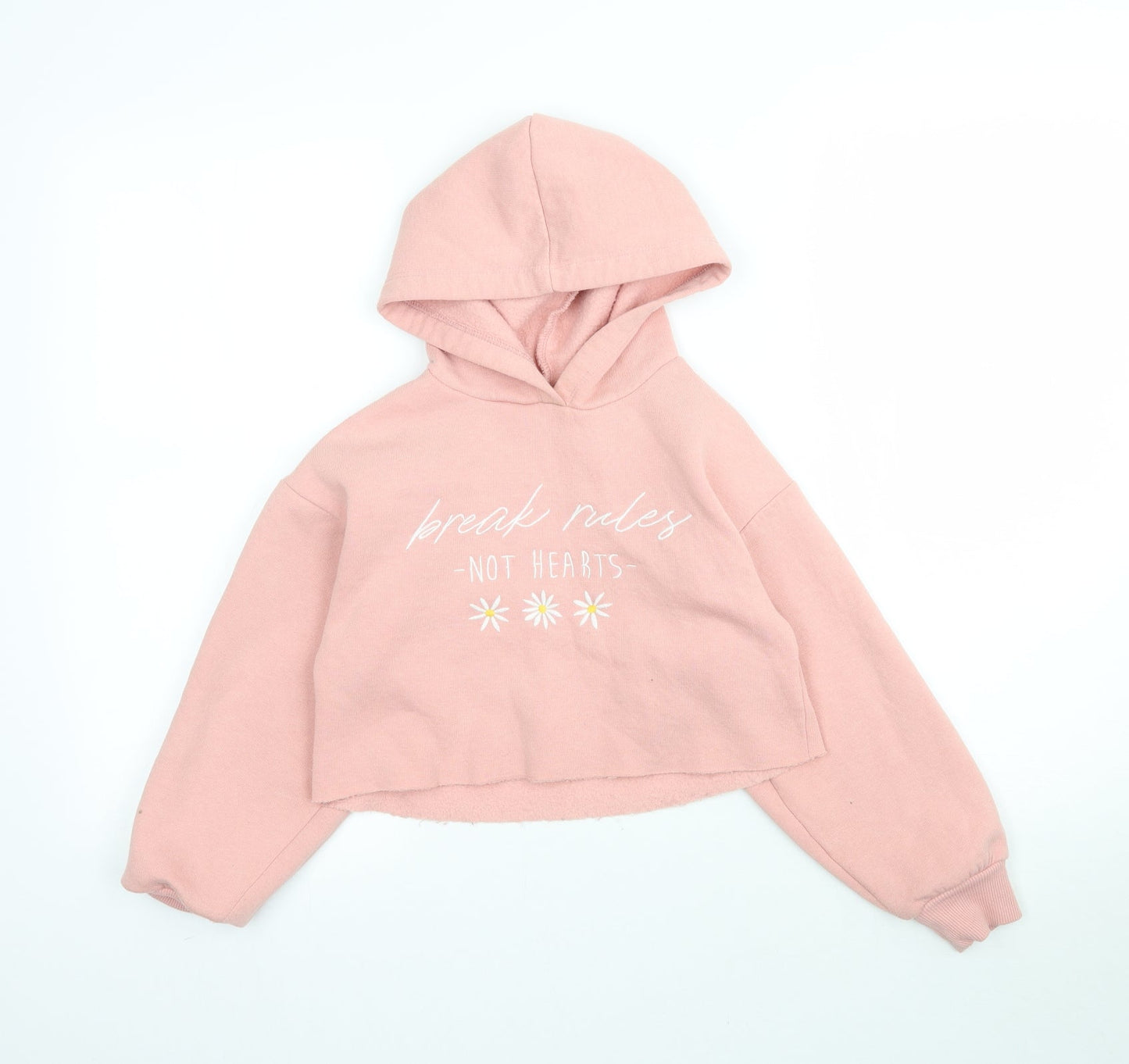 Candy Couture Girls Pink   Pullover Hoodie Size 9 Years  - Cropped