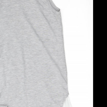 Womens UK Size 10 Select Grey Basic T-Shirt