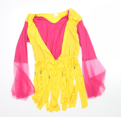 Womens UK Size 14 Preworn Multicoloured Basic Blouse