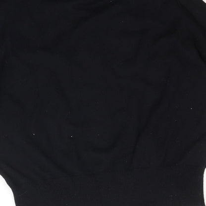 Womens UK Size 10 Be Beau Black Cape Jumper