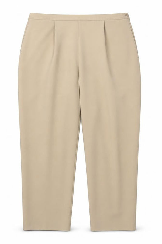 Womens UK Size 18 ELVI Regular Fit  Beige Trousers