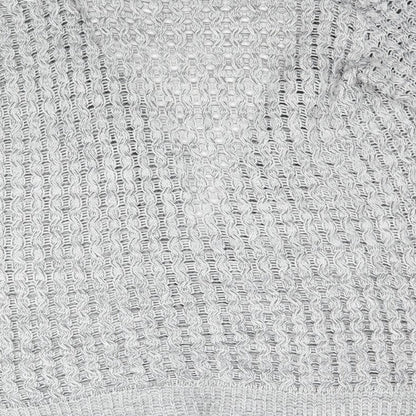 Glimpse Womens Grey  Knit Cardigan Jumper Size L