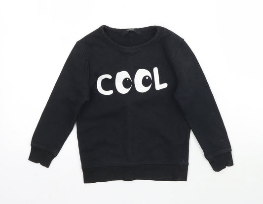 George Boys Black   Pullover Sweatshirt Size 2-3 Years  - Cool