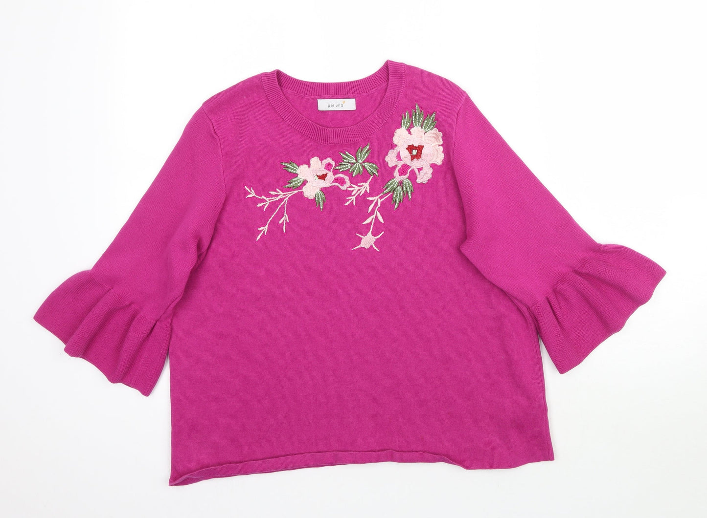 Womens UK Size 14 Marks and Spencer Pink Pullover Jumper