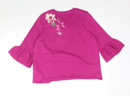 Womens UK Size 14 Marks and Spencer Pink Pullover Jumper