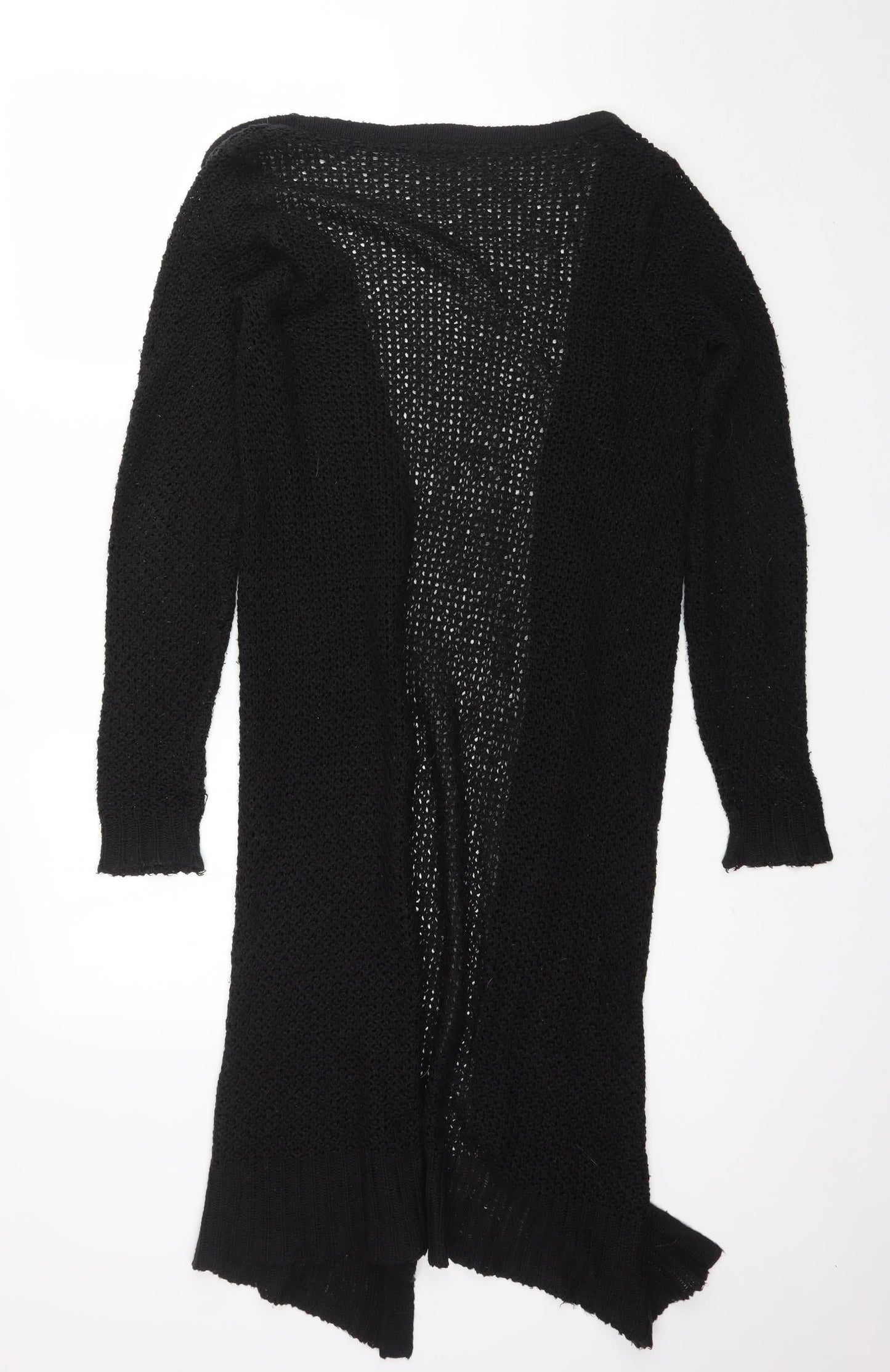 F&F Womens Black  Knit Cape Jumper Size 8