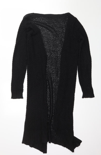 F&F Womens Black  Knit Cape Jumper Size 8