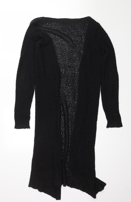 F&F Womens Black  Knit Cape Jumper Size 8