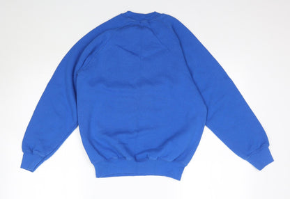 Fruit of the Loom Womens Blue   Pullover Sweatshirt Size S  - Nutrisport.co.uk
