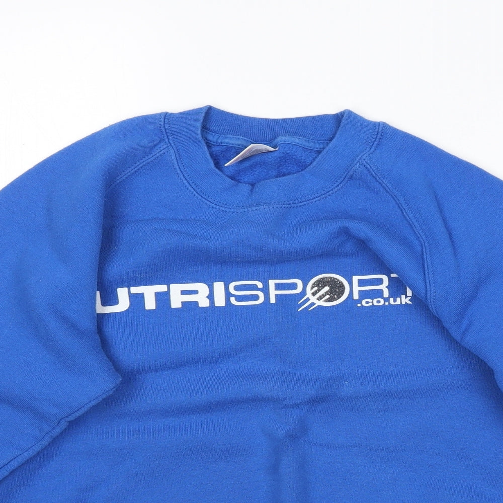 Fruit of the Loom Womens Blue   Pullover Sweatshirt Size S  - Nutrisport.co.uk