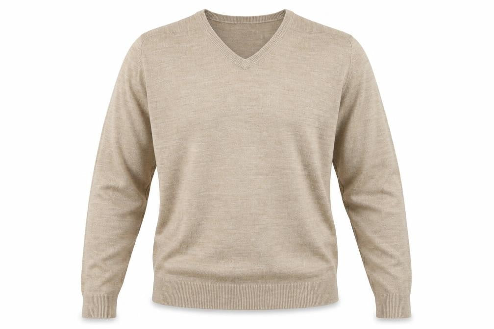 Mens UK Size M Wolsey Beige Pullover Jumper