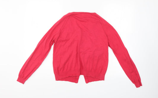 Womens UK Size 14 NEXT Red Shrug Jumper