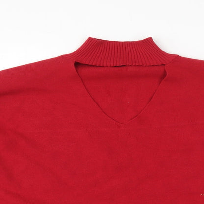 F&F Womens Red   Pullover Jumper Size 14