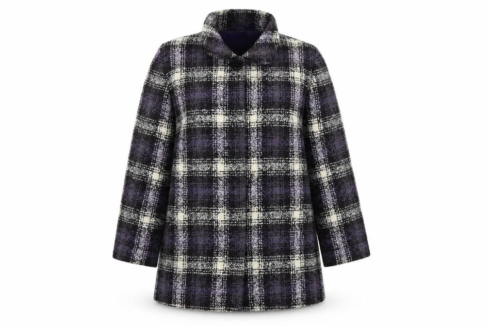 Womens UK Size 20 Classic Multicoloured Overcoat
