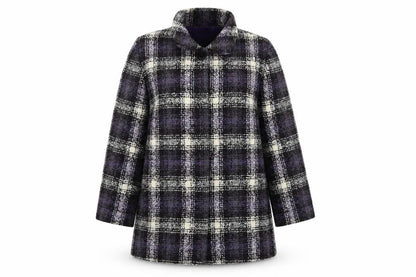 Womens UK Size 20 Classic Multicoloured Overcoat