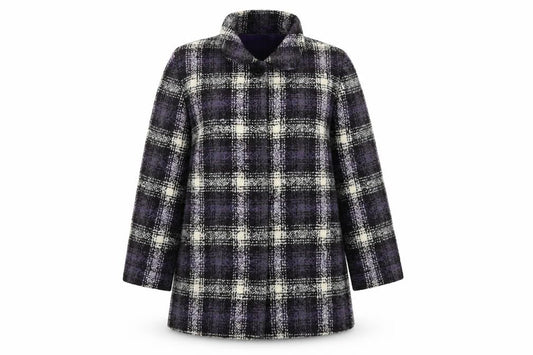 Womens UK Size 20 Classic Multicoloured Overcoat