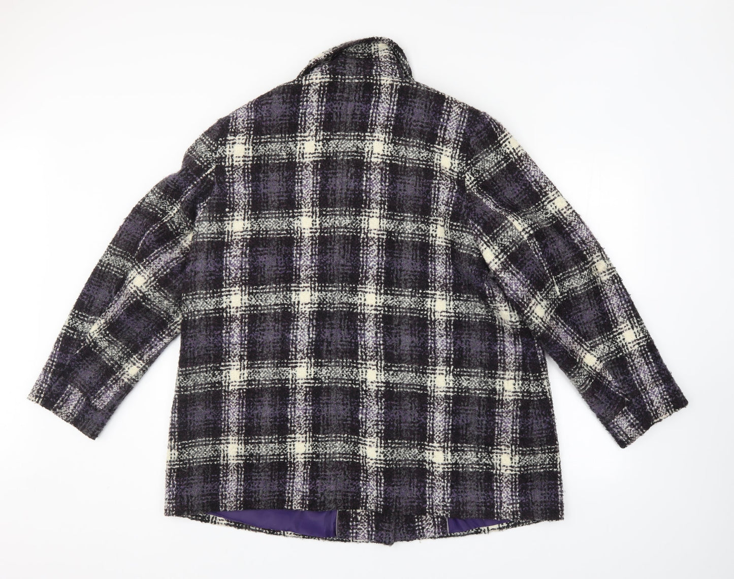 Classic Womens Multicoloured   Overcoat Coat Size 20