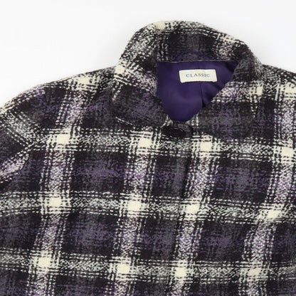 Classic Womens Multicoloured   Overcoat Coat Size 20