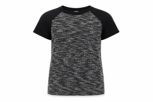 Front view of Miss Selfridge women’s grey jumper, size UK 12