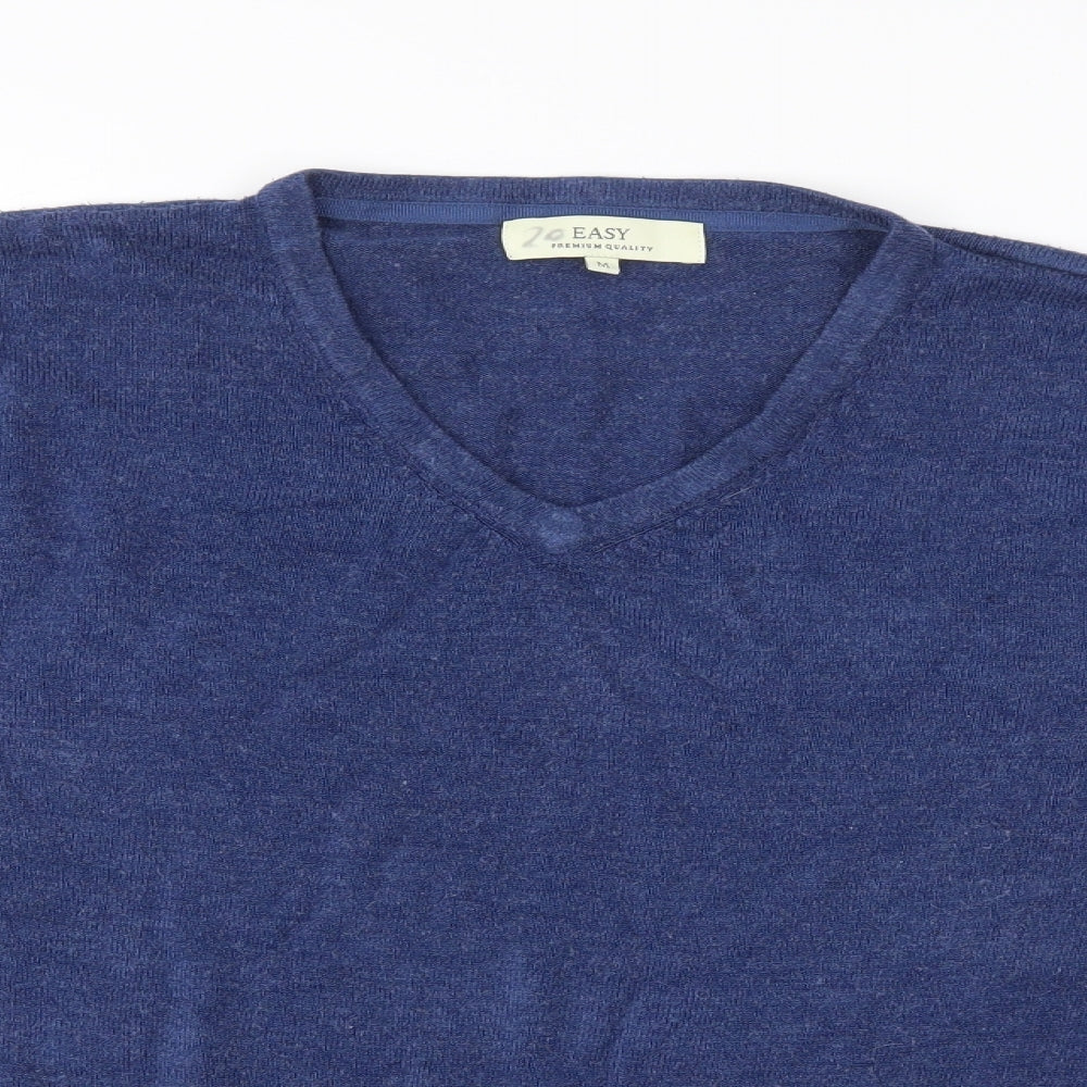Easy Mens Blue   Pullover Jumper Size M