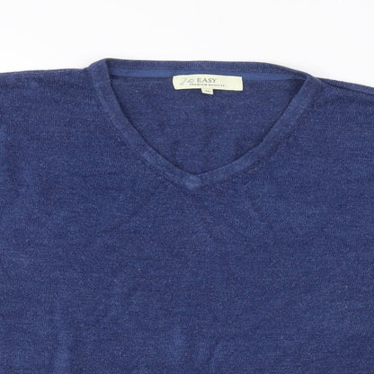 Easy Mens Blue   Pullover Jumper Size M
