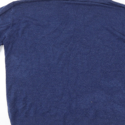 Easy Mens Blue   Pullover Jumper Size M