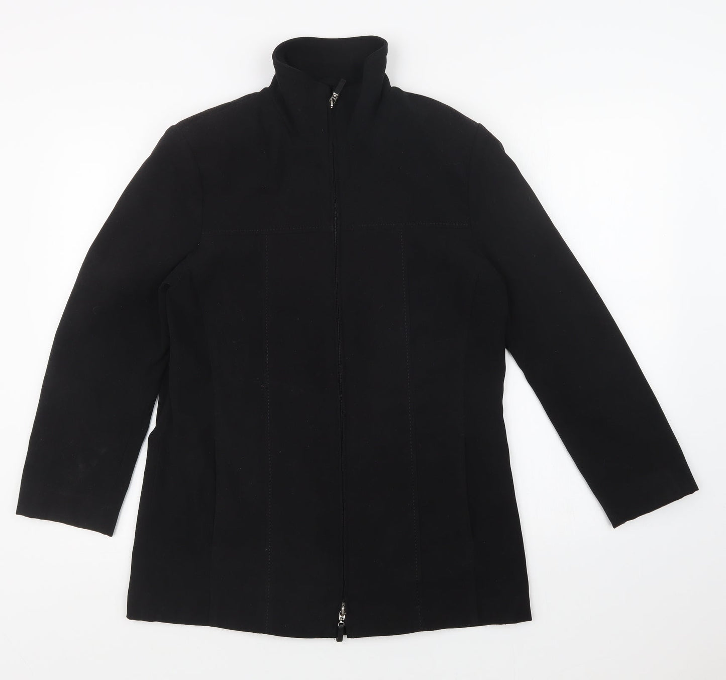 Womens UK Size S Joella Di Marco Black Overcoat