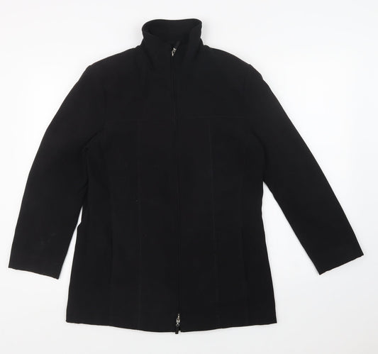 Womens UK Size S Joella Di Marco Black Overcoat
