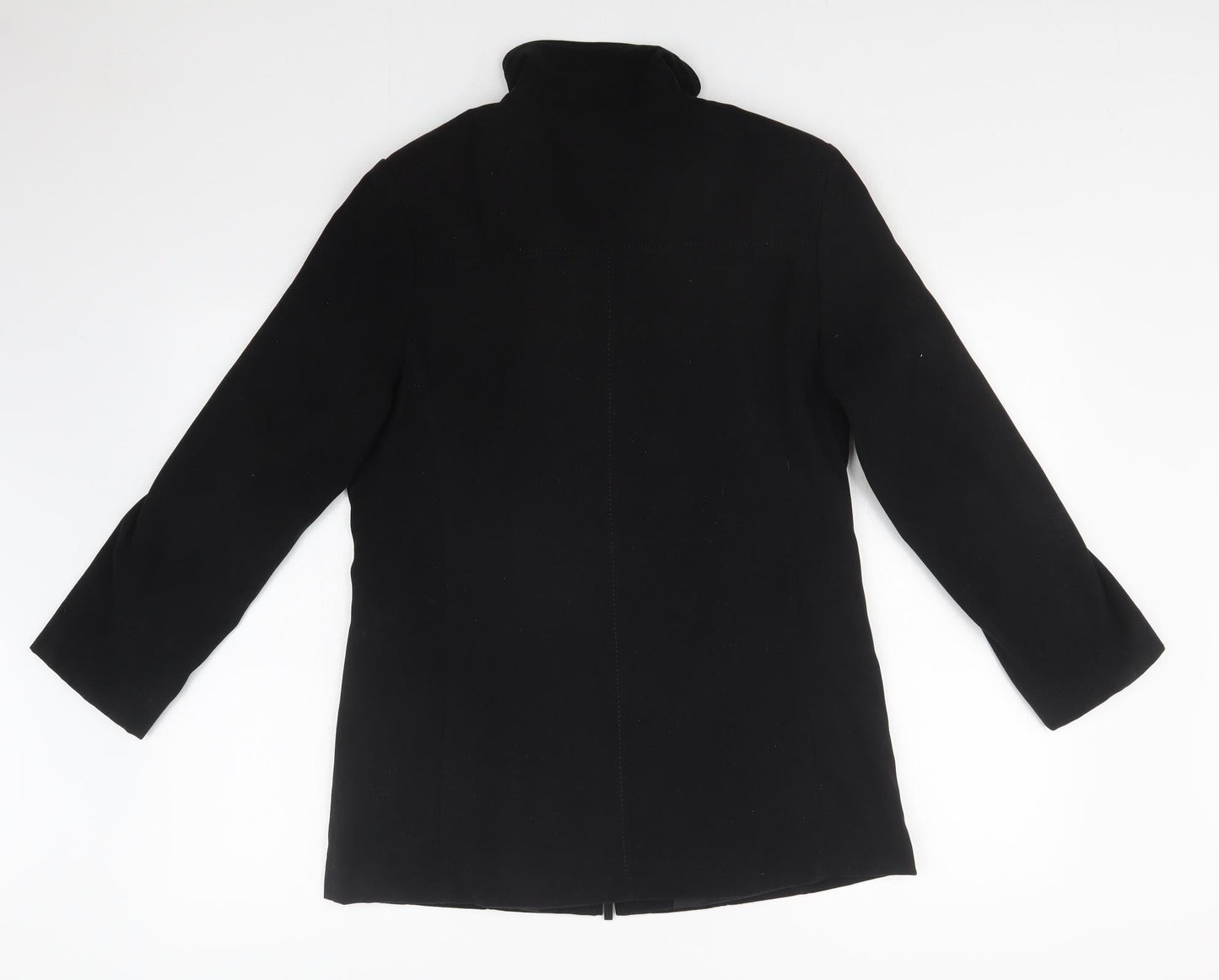 Womens UK Size S Joella Di Marco Black Overcoat