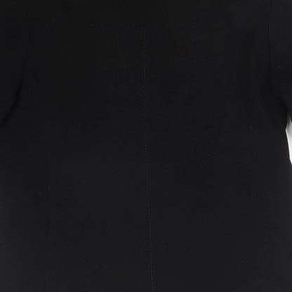 Womens UK Size S Joella Di Marco Black Overcoat