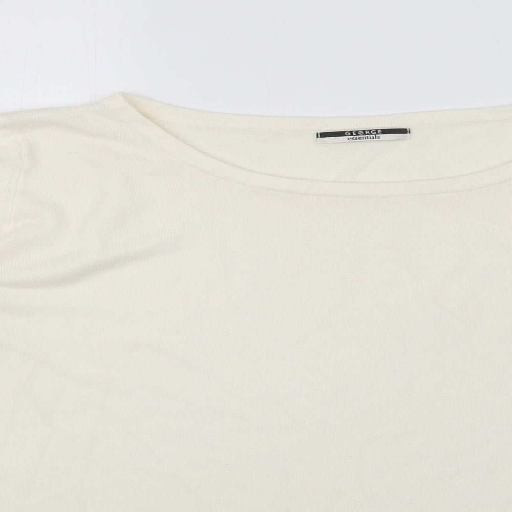 George Womens White   Pullover Jumper Size 20