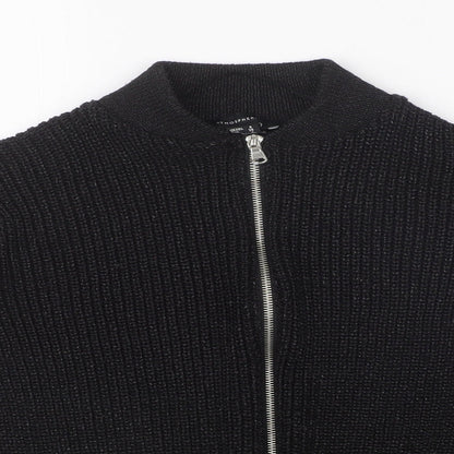 Womens UK Size 8 Atmosphere Black Full Zip Jumper
