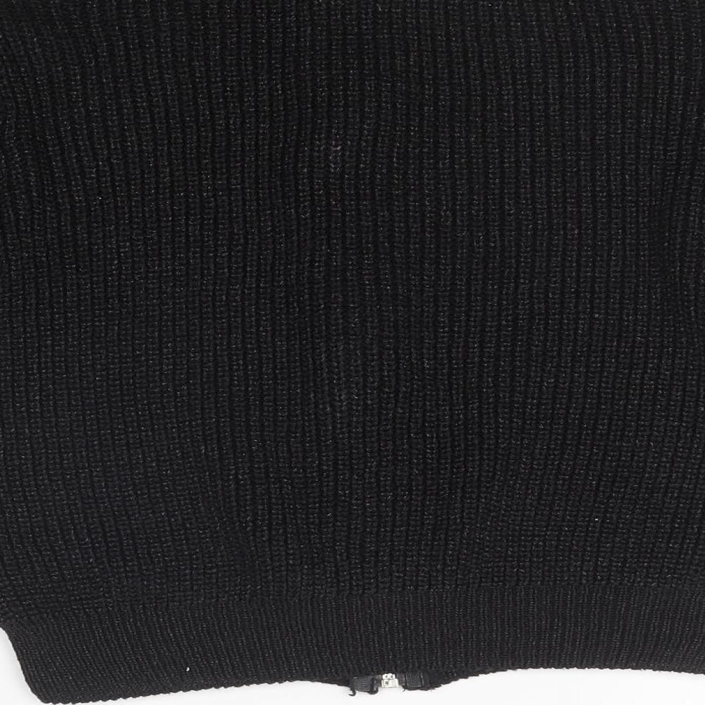 Womens UK Size 8 Atmosphere Black Full Zip Jumper