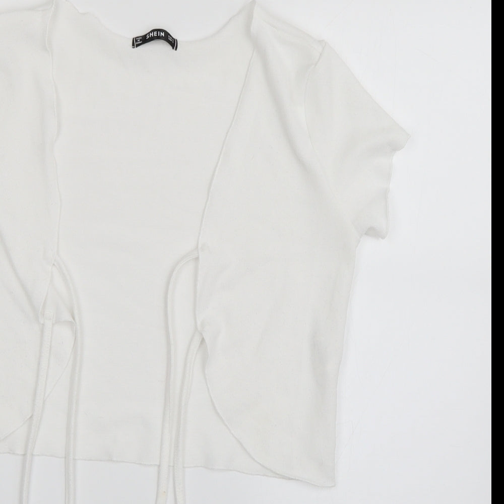 SheIn Womens White   Shrug Jumper Size 6