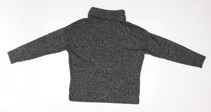 Womens UK Size 10 Warehouse Grey Pullover Jumper