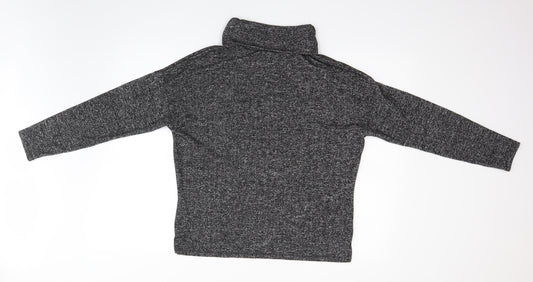 Womens UK Size 10 Warehouse Grey Pullover Jumper
