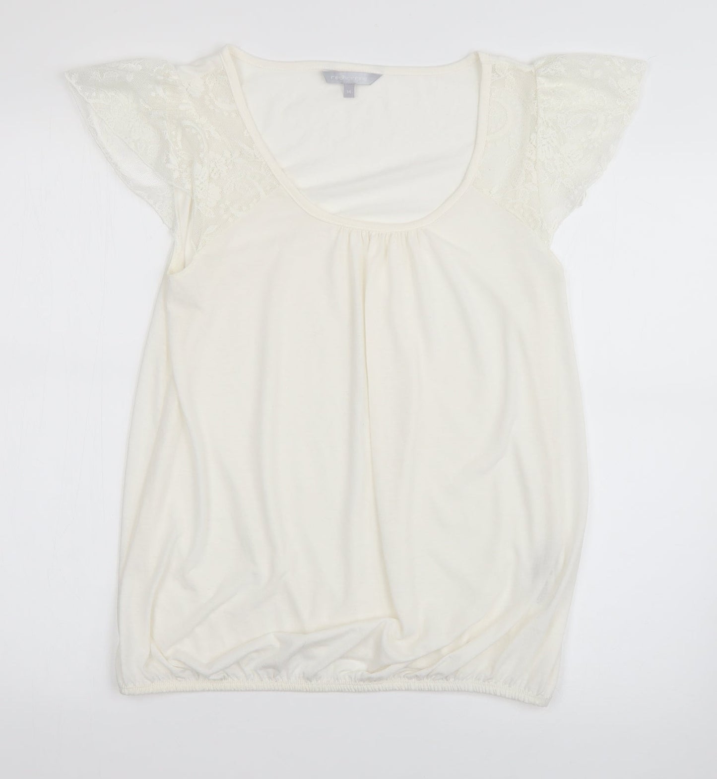 Red Herring Womens Ivory   Basic Blouse Size 14