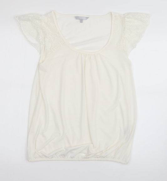 Red Herring Womens Ivory   Basic Blouse Size 14